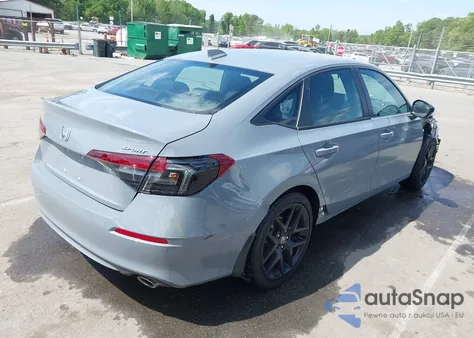 2025 Honda Civic Sport z USA, uszkodzony, nr VIN 2HGFE2F59SH542403